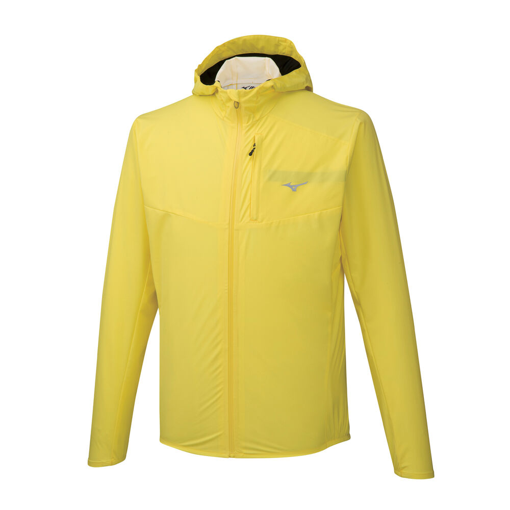 Mens Mizuno Waterproof 20K ER Running Jacket Yellow Philippines (MGCVEA203)